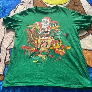 Christmas holiday looney tunes shirt